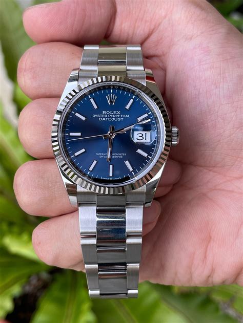 rolex datejust blue face 36mm|rolex 2022 release datejust 36.